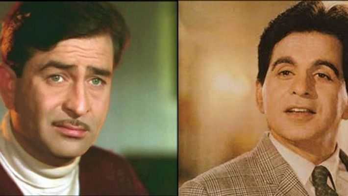L to R: Raj Kapoor, Dilip Kumar